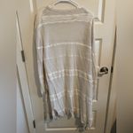 Free People  Bohemian See-Through White Long Sleeve Cardigan Photo 6