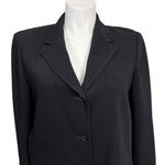 Eddie Bauer Black Blazer Womens Size 18 Classic Button Front Jacket Photo 1