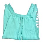 PINK - Victoria's Secret VS PINK Everyday Lounge Skinny Jogger Teal Ice Foil Shine Logo! Photo 2