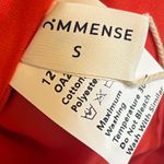 Commence NWT RED Semi-Sheer Solid Square Neckline Short Dress SMALL COTTON  Photo 5