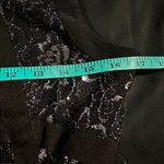 ECI Black & Metallic Silver Cocktail Dress Photo 8