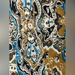 No Boundaries  Y2K Vintage Holographic Sequined Paisley Button Up Bell Sleeve Top Photo 9