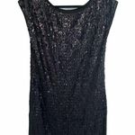 LC Lauren Conrad  Black Sequin Shift Dress size M Photo 0