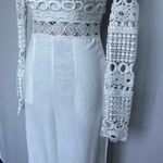 Love by Design Nordstrom Chelsea lace bodice jumpsuit in gardenia white size XS Photo 9