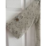 Nina Leonard Womens Lagenlook Cardigan Open Weave Coconut Shell Buttons XL Boho Photo 4