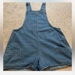 Denim Overalls Shorts Blue Size XL Photo 4
