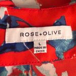 Rose + Olive Rose‎ And Olive Boho Blouse Red Large Photo 7