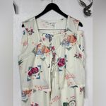 Cali 1850  Rayon Blend Casual Floral Fruit/Pants Top Set Size Large Photo 1