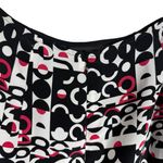 VINTAGE Y2K Drama Women’s Silk Geometric Skirt in Black/White/Pink Size 8 Black Photo 4