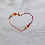 Hanes Vintage ‎ Sweatshirt Cute Heart Cut Out Valentines Size XL Photo 7