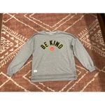 Simply Southern Be Kind Smiley Sweatshirt Gray Large Photo 8