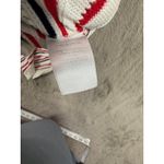 Talbots  Women's Striped Sweater Dress, 3/4 Sleeves, White‎ Red Blue, Size L Photo 5