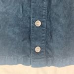 Free People  size 8 Navy Corduroy Skirt with Button Detail blue Photo 6