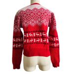 Prince & Fox Red Fair Isle Reindeer Christmas Sweater Medium Photo 5