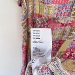 Anthropologie Robin Tiered Ruffle V-Neck Mini Dress Colorful Patchwork Print Photo 7