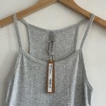 SKIMS Cotton Rib Long Cami Dress in Light Heather Grey, Size Medium Photo 5