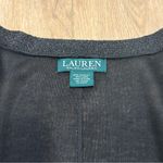 🌟LAUREN RALPH LAUREN🌟 SWEATER KNIT RUANA WRAP W. LUREX TRIM BLACK ONE SIZE Photo 1