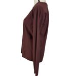 Athleta Small Top Activewear Long Sleeves Stretch Crew Neck Lightweight Maroon Photo 3