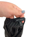 Karen Millen  Pinstripe‎ Wrap Blouse Black Long Sleeve Size US 4 Photo 12