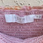 ASTR floral print ruffle off- shoulder mini dress smocked bodice size M Photo 1