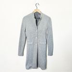 Majestic Filatures Longline Blazer Cashmere Cotton Gray Womens Size 3 / US M Size M Photo 2