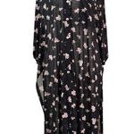 IVY ROSE tunic top / beach coverup, plus size 2X Black Photo 0