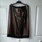 Tory Burch Black and Gold Pencil Skirt 12 EUC Photo 7