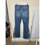 Vervet Womens High Rise Floral Panel Flare Jeans Medium sz 30 Boho Western Photo 3