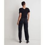 Madewell  Puff-Sleeve Top in Floral Jacquard in black size 10 Photo 1