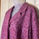 Denim & Co Long Purple Floral Corduroy Blazer XL Photo 8