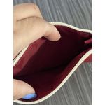 Estée Lauder Estee Lauder Makeup Bag‎ Women Red Canvas Cosmetic Travel Case Zip Pouch Lined Photo 3