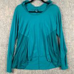 prAna  Women's Size M Blue Lauriel Relaxed Fit Pullover Hoodie‎ Sweatshirt Photo 0