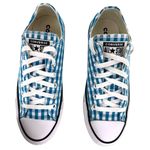 Converse All Star Chuck Taylor Low Top Blue Gingham Canvas Sneakers Size 7 Photo 13