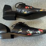 Nine West  Black and Yellow Floral Flats Photo 2