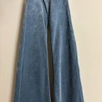 ZARA  Blue Corduroy Slim Flare Pants Size 2/34 NEW Boho Hipster Photo 2