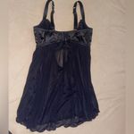 Parfait Black lace lingerie babydoll lingerie rhinestone chemise goth sexy Size M Photo 1