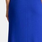 Tadashi Shoji NEW TADASHI SHOJ DREA Waterfall Pleated flounce BOS24107L-MSTBL gown Blue sz XL Photo 1