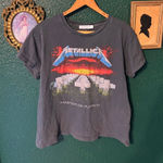 Daydreamer  Free People Metallica Master Of Puppets Tee Sz Medium Photo 0
