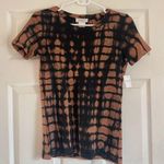 Kate Hill NWT  tye dye brown black small cotton heavyweight tshirt Photo 0