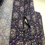 LuLaRoe  Cardigan Sarah Purple & Black Pattern Duster Open Cardigan Sweater Sz XL Photo 6