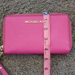 Michael Kors Micheal Kors Pink Round Zip Wristlet Wallet Photo 10