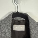 Everlane  Oversized Blazer Grey Herringbone Wool Career Office Womens 12 Photo 3