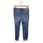 Anthropologie Pilcro High-Rise Denim Legging Button Fly Patch Pocket Size 27 Photo 3