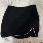 DO+BE Tweed Black with Pearls Boutique Skirt Photo 0