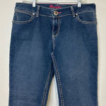 Wrangler Flared Western Jeans Womens Size 13/14 X 32 Dark Wash 10MWZAR Stretch Photo 0