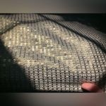 Chico's Chico’s Gold Sequin Cold Shoulder Dress 0P/S/4P Short Sleeve Knee Length Lined Photo 2