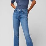 White House | Black Market WHBM Elbow Sleeve Cashmere Blend Puff Henley Sweater Blouse V-Neck Fuzzy Ribbed Photo 4