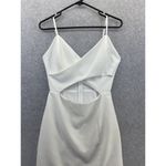 Sugar Lips Sugar-Lips Women's Dress Cutout Sleeveless Solid White Size Small Surplice Photo 2