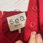 SEA New York Red 100% Wool Jumpsuit Wide Leg Size 0 Photo 2