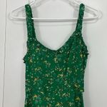 Faithfull the Brand Size 4 Green Floral Esther Open Back Tie Tank Mini Sundress Photo 8